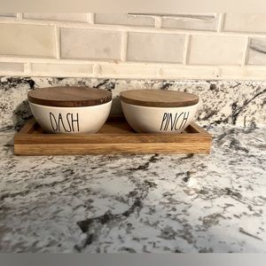 Rae Dunn spices jars